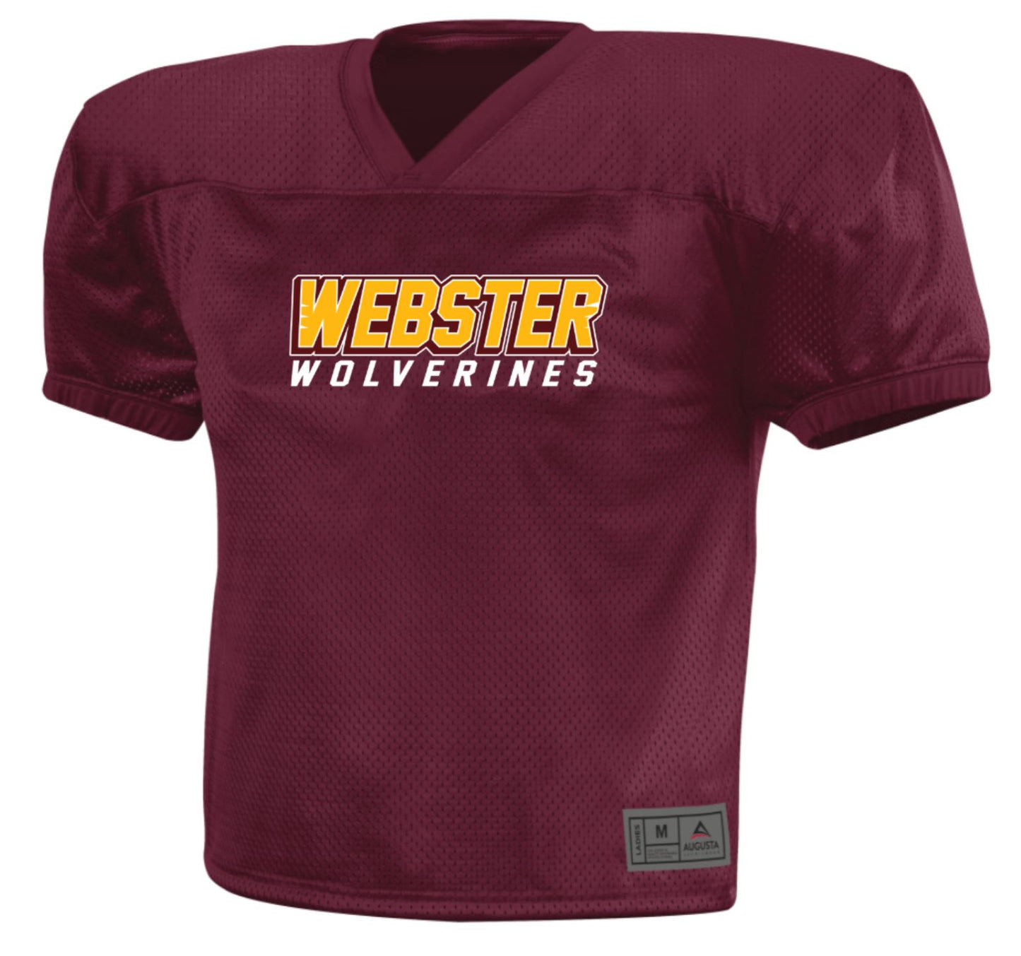 Webster Wolverines Adult Personalized Sports Jersey w/ Cuffed Sleeves