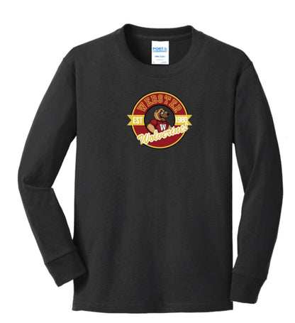 Webster Wolverines Adult Long Sleeve Tee