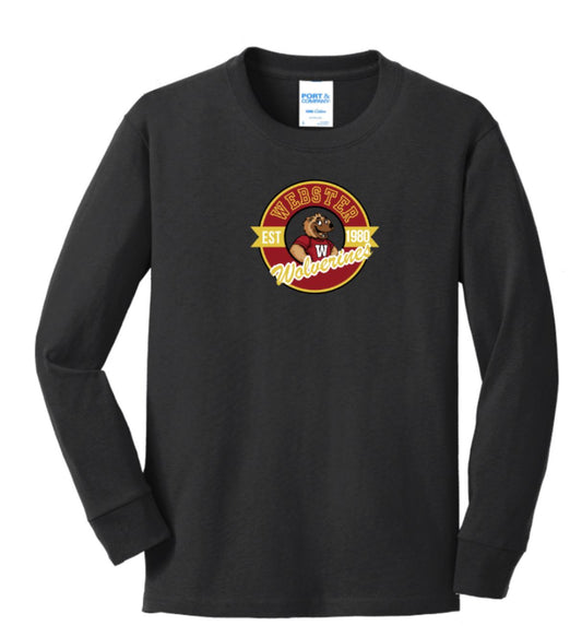 Webster Wolverines Youth Long Sleeve Tee