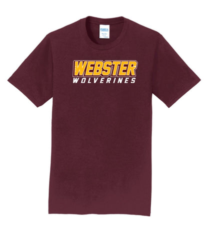 Webster Wolverines Adult Short Sleeve Tee