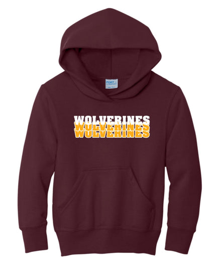 Webster Wolverines Adult Hooded Sweatshirt