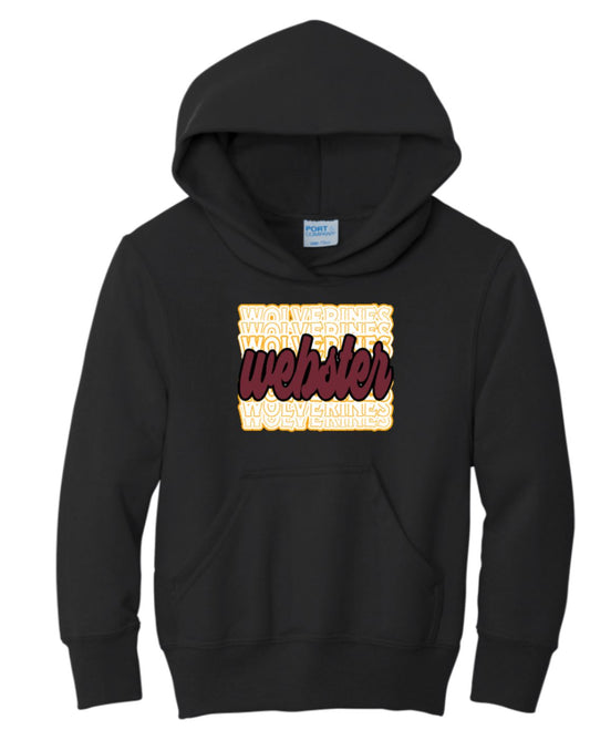 Webster Wolverines Adult Hooded Sweatshirt