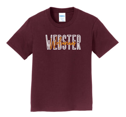 Webster Wolverines Adult Short Sleeve Tee