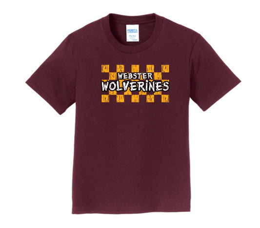 Webster Wolverines Adult Short Sleeve Tee