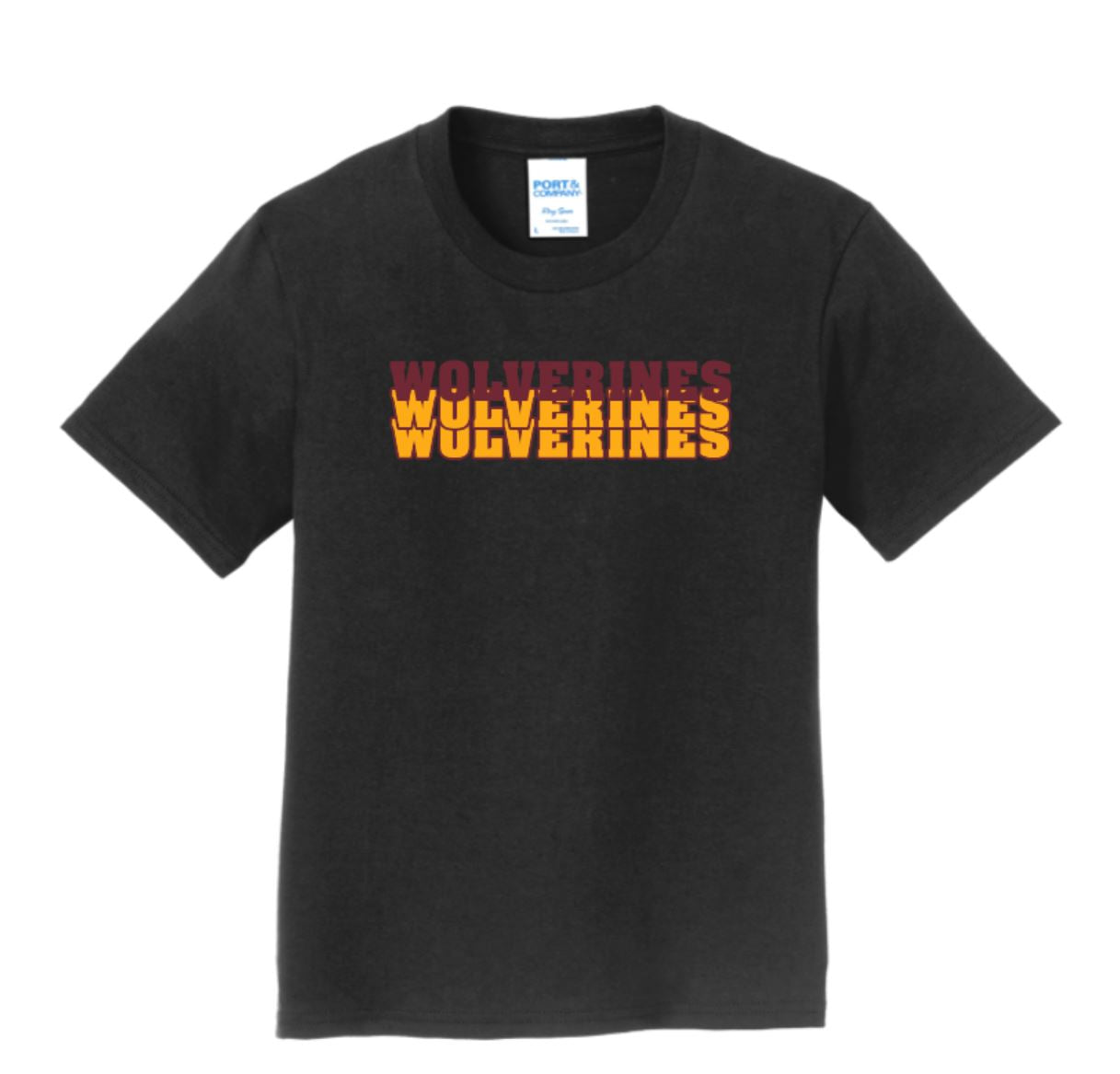 Webster Wolverines Adult Short Sleeve Tee