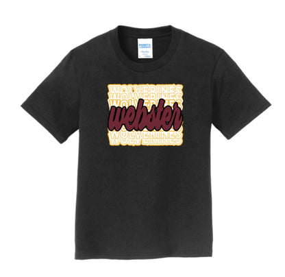 Webster Wolverines Adult Short Sleeve Tee